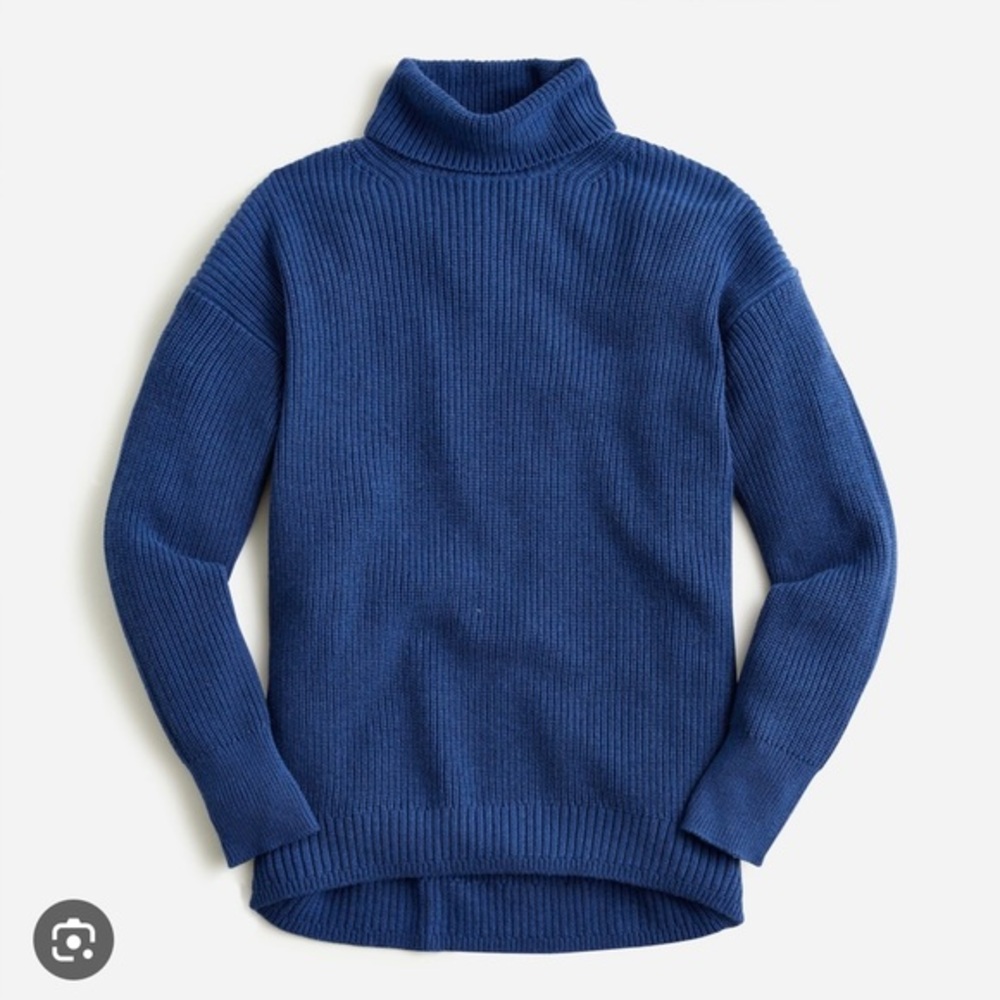 NWOT J. Crew Ribbed Cotton Blend Turtleneck - XS